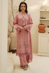 Mushak by HumDum | D04 | 3PC Embroidered Lawn Suit