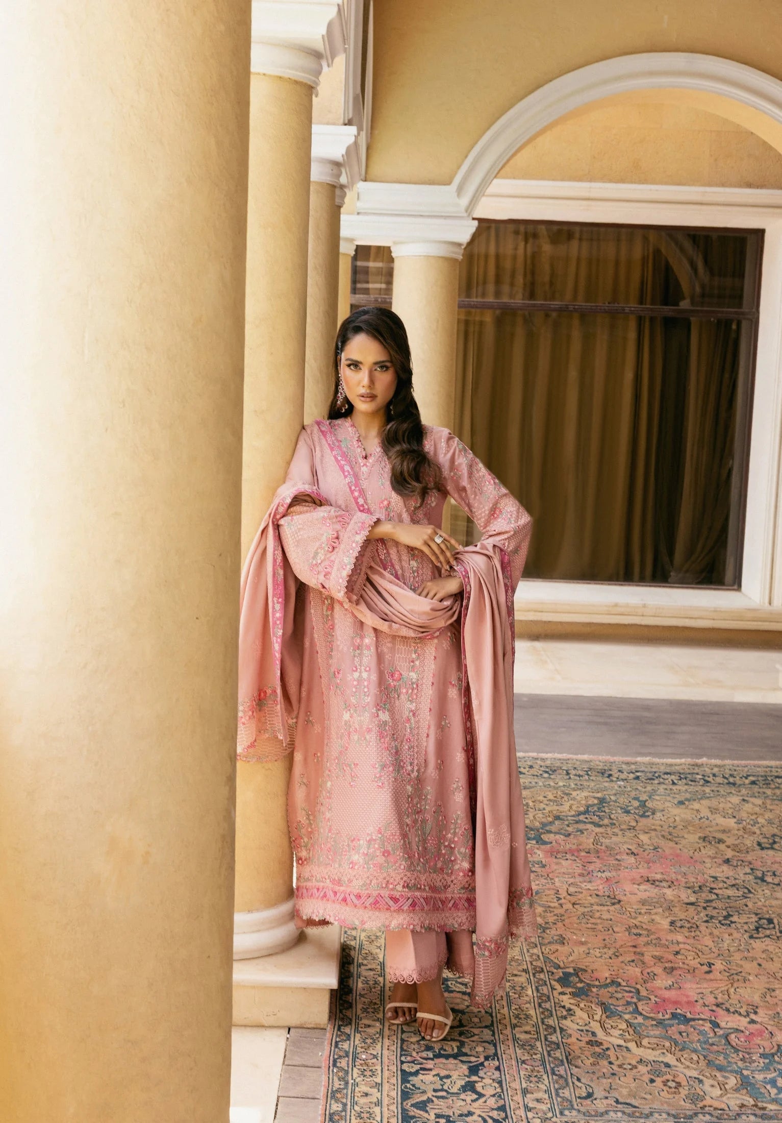ELAF | EWK-3A DUSTYROSE | Luxury Winter Collection'25