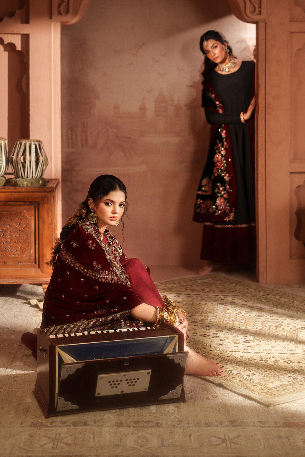 IV-60 Embroidered Velvet