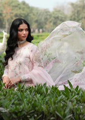 Sardinia Tales Of Petals Luxury Lawn '26 | PINK BREEZE