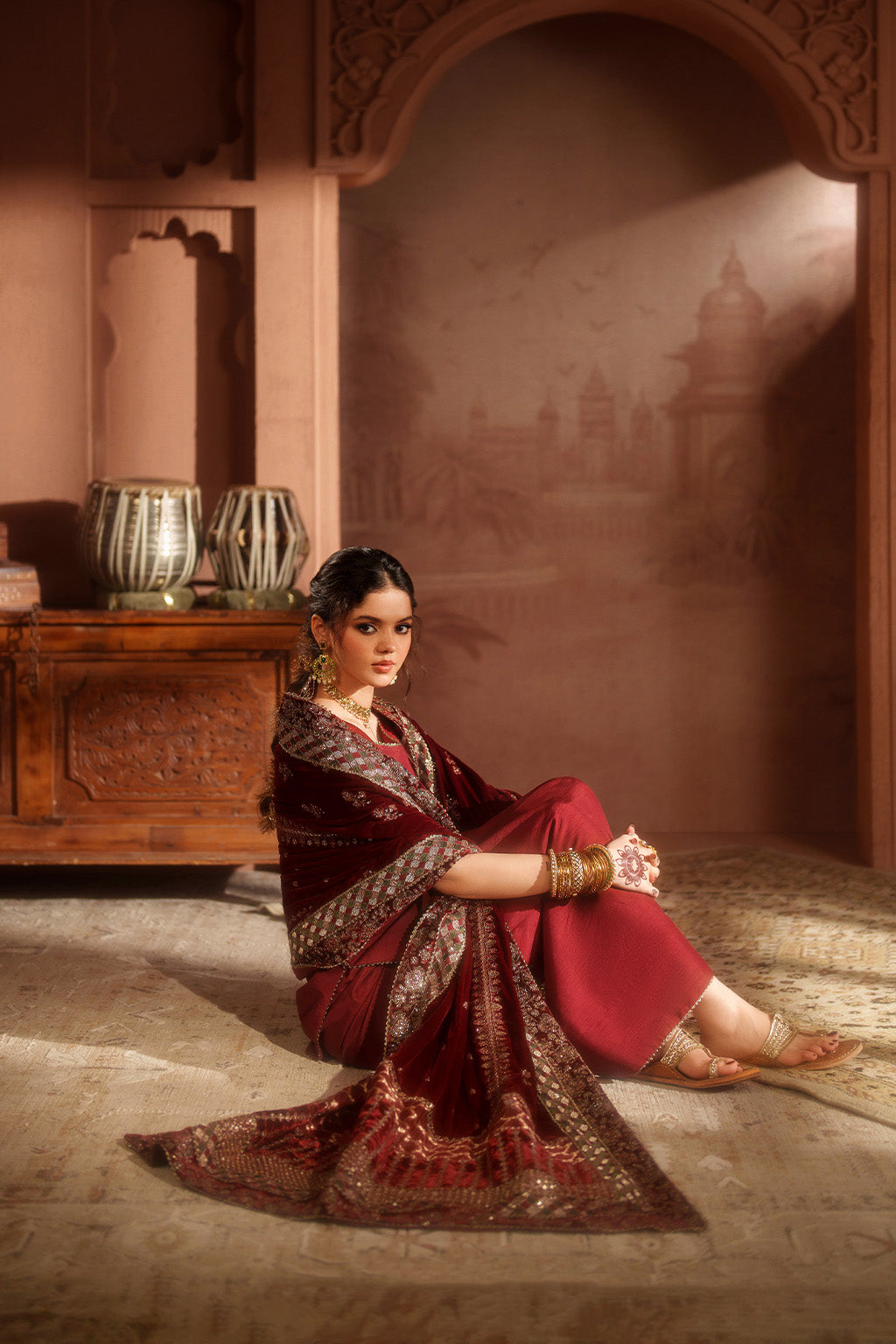 IV-60 Embroidered Velvet