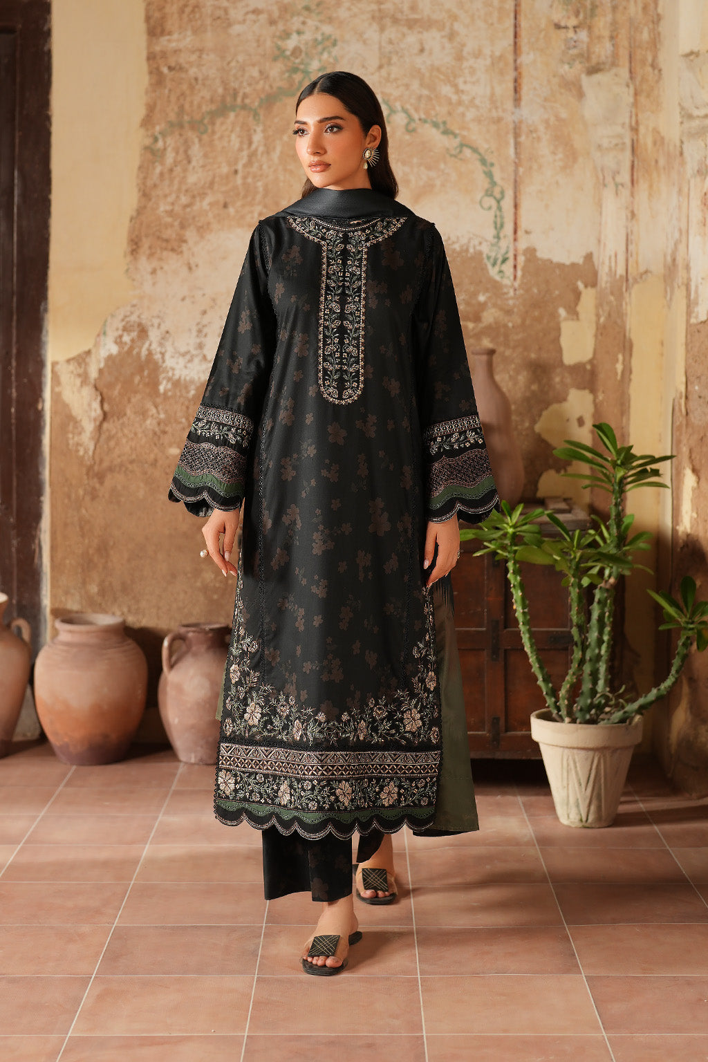 IPF-06 Embroidered Printed Linen