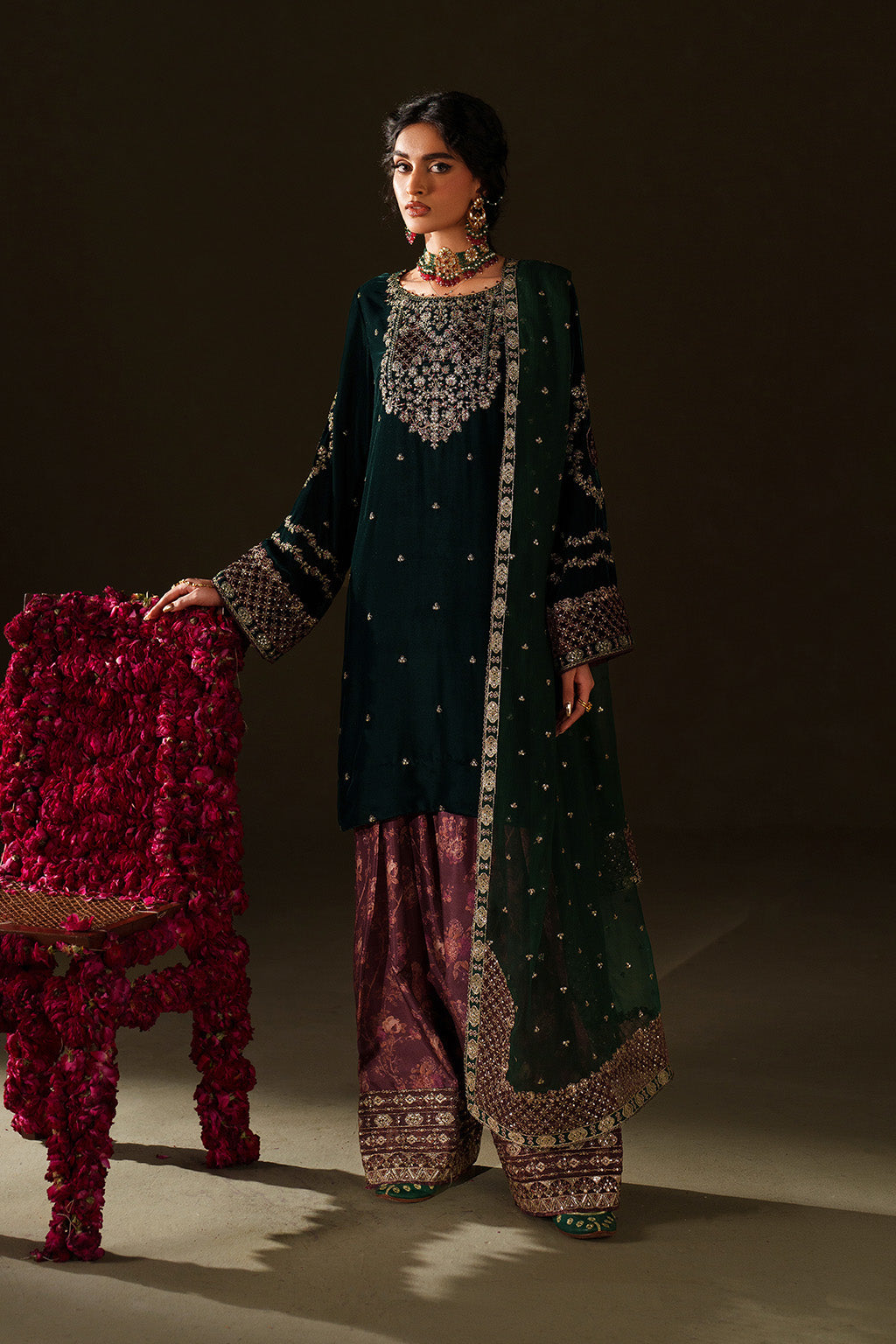 Iznik |IV-69 Embroidered Velvet | Velvet Edit11