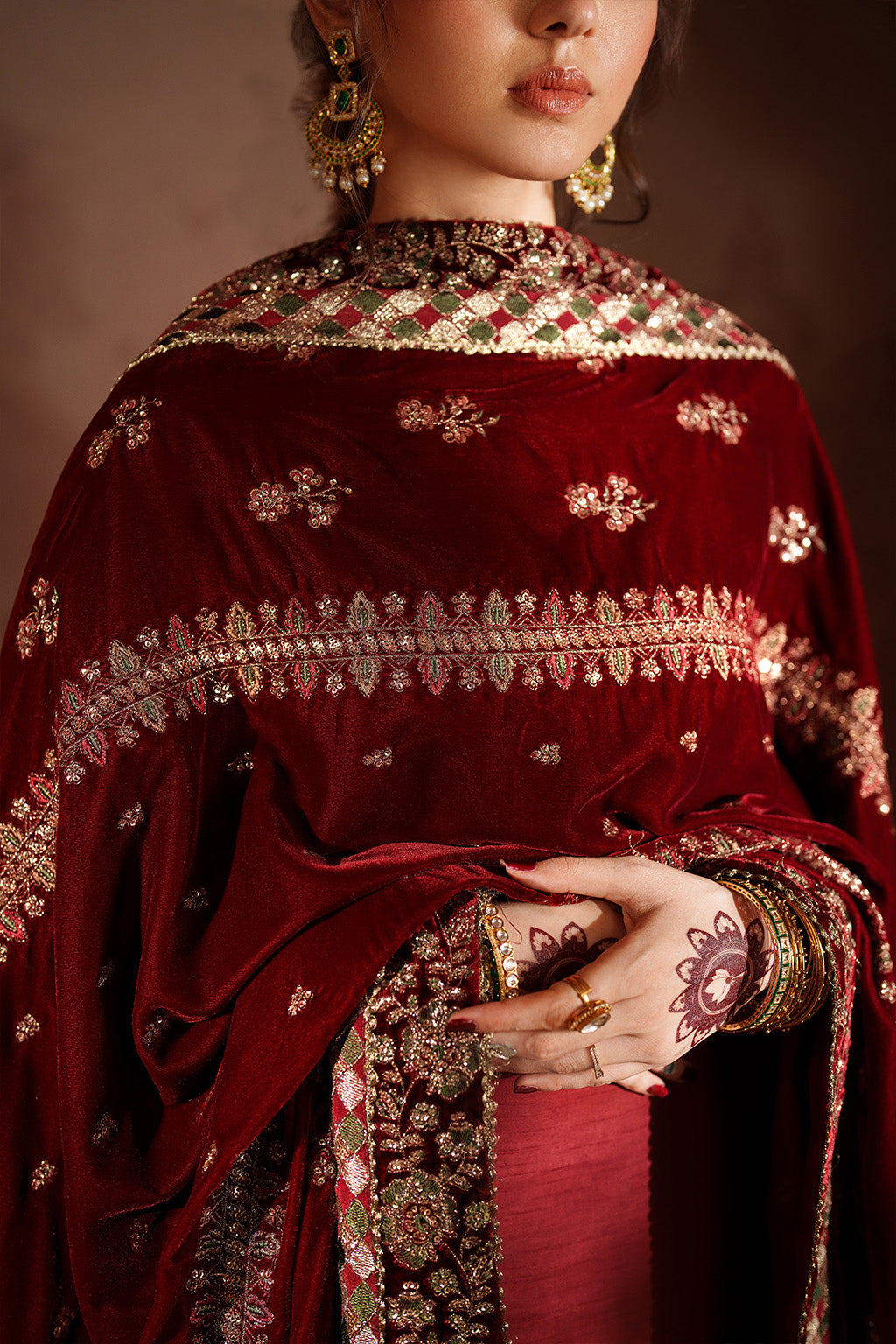 IV-60 Embroidered Velvet