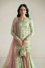 Vera Resham Mint Green Gharara Set