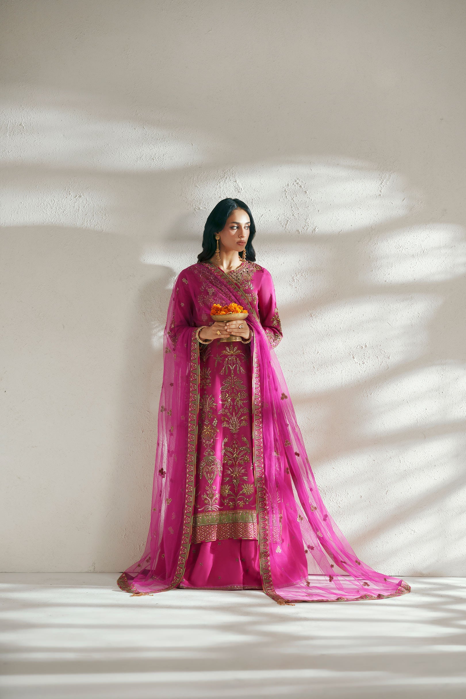 Vera Ada Magenta Shirt Set