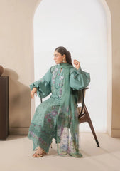 Elaf E-CRAFT - CHIKANKARI LAWN WITH CHIFFON DUPATTA '26 | EHC-1B WILLOW