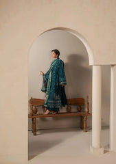Elaf E-CRAFT - CHIKANKARI LAWN WITH CHIFFON DUPATTA '26 | EHC-2A MOSS