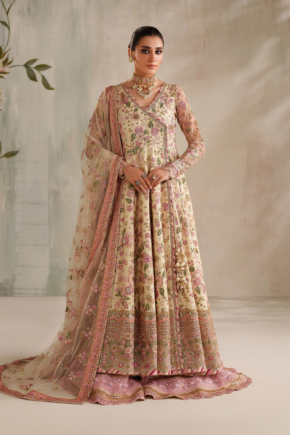 Baroque Formal | EMBROIDERED NET UF-4371