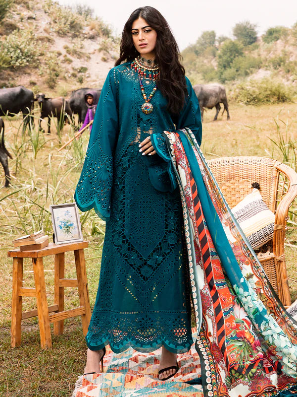 Mem Saab Embroidered Eid Edit Collection '23 By Binilyas 712 - A | Three PC Luxury Unstitched