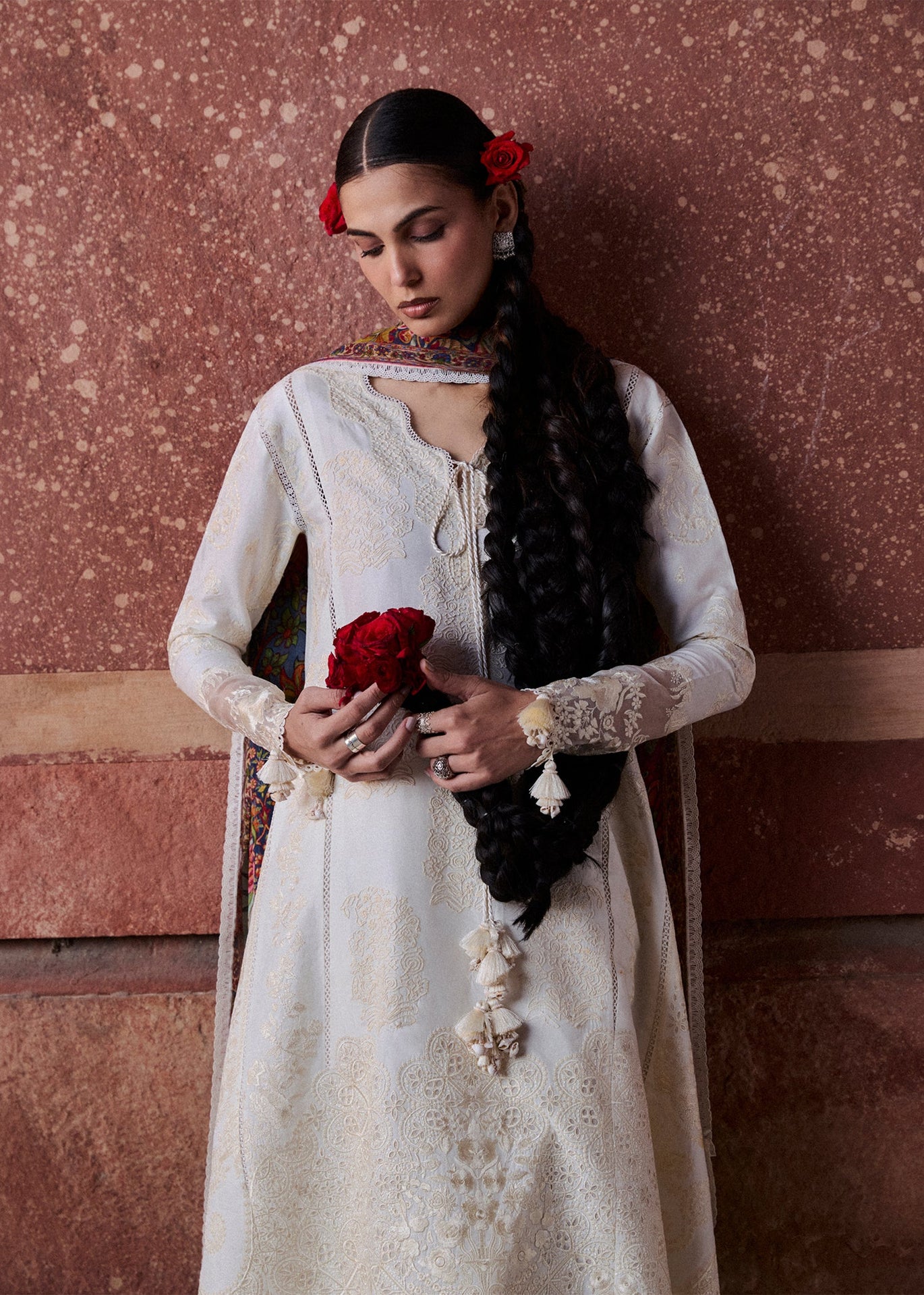 chinese dress ladies Pashtun Girls Blue Satin Dress – New Afghan Fashion, Elegant Traditional  Outfit main image 0
