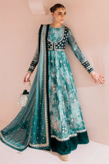 Jazmin Velvet Formal Embroidered CVF D-06 black velvet luxury embroidered suit – Highway Fashion multi brand.