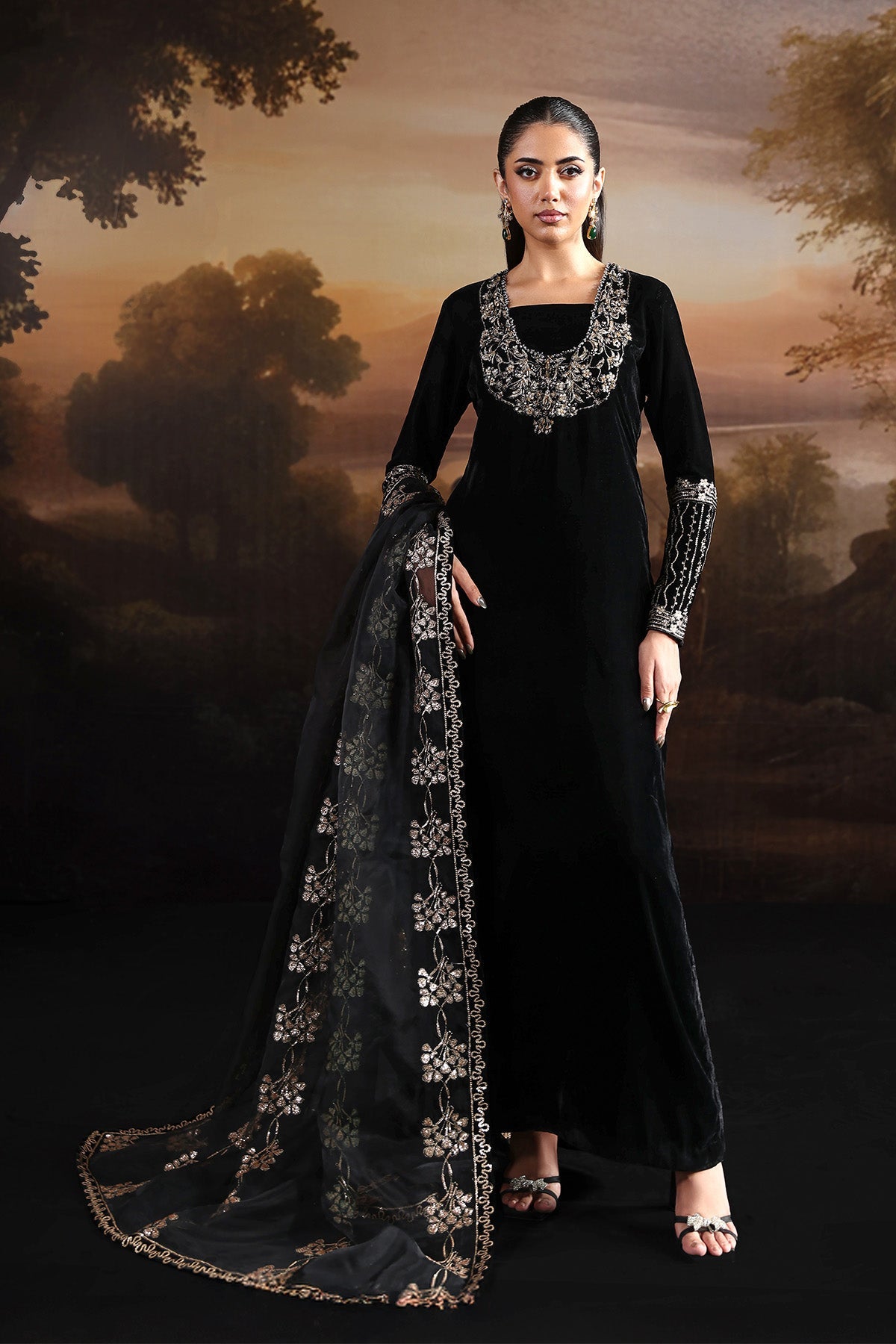 Alizeh | AF-VLT-2212-Celeste | Lamour Inlays Velvetine