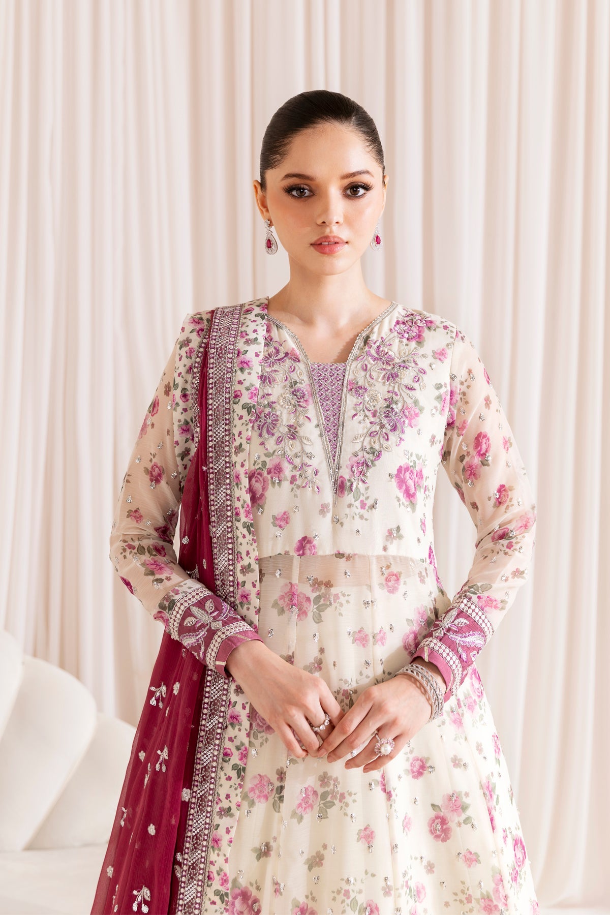 Xenia | DAMEERA | Embroidered Chiffon Formal