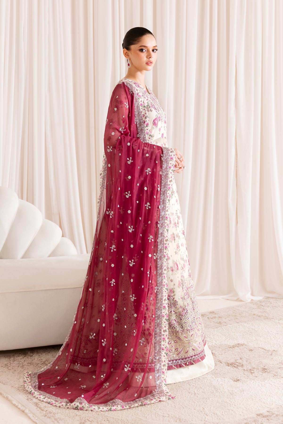 Xenia | DAMEERA | Embroidered Chiffon Formal