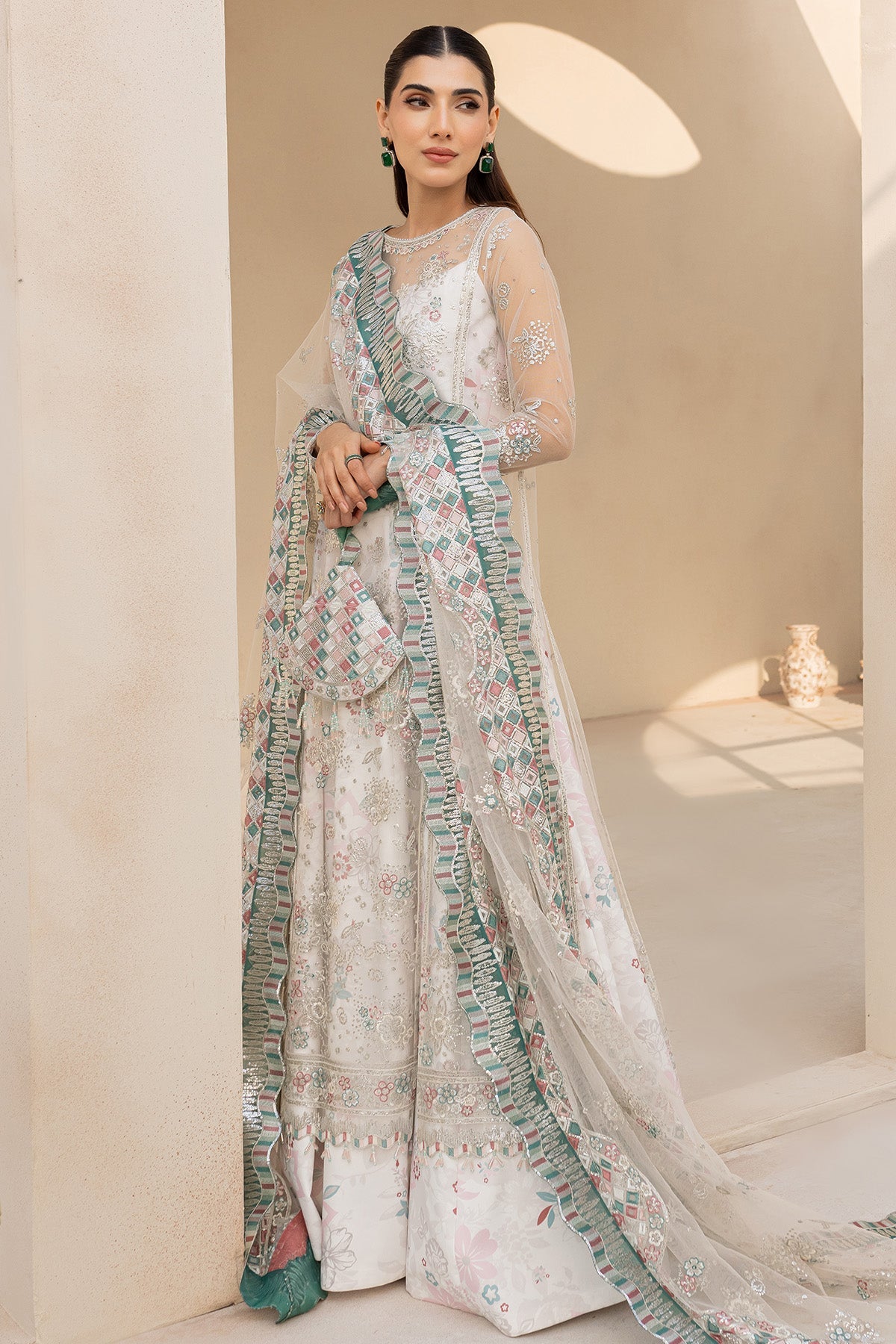Farasha L U ' ZELLA 2025 collection – Moonlight Mist premium festive attire