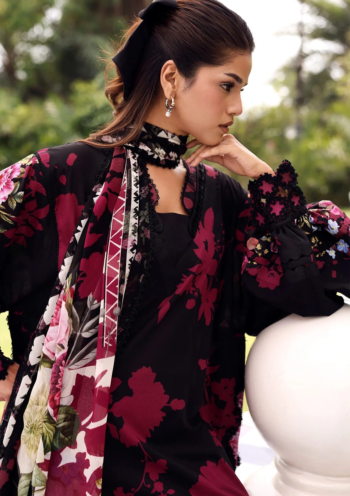 Elaf BELLADORE - PRINTS CHIFFON '26 | EPA-4A SCARLET