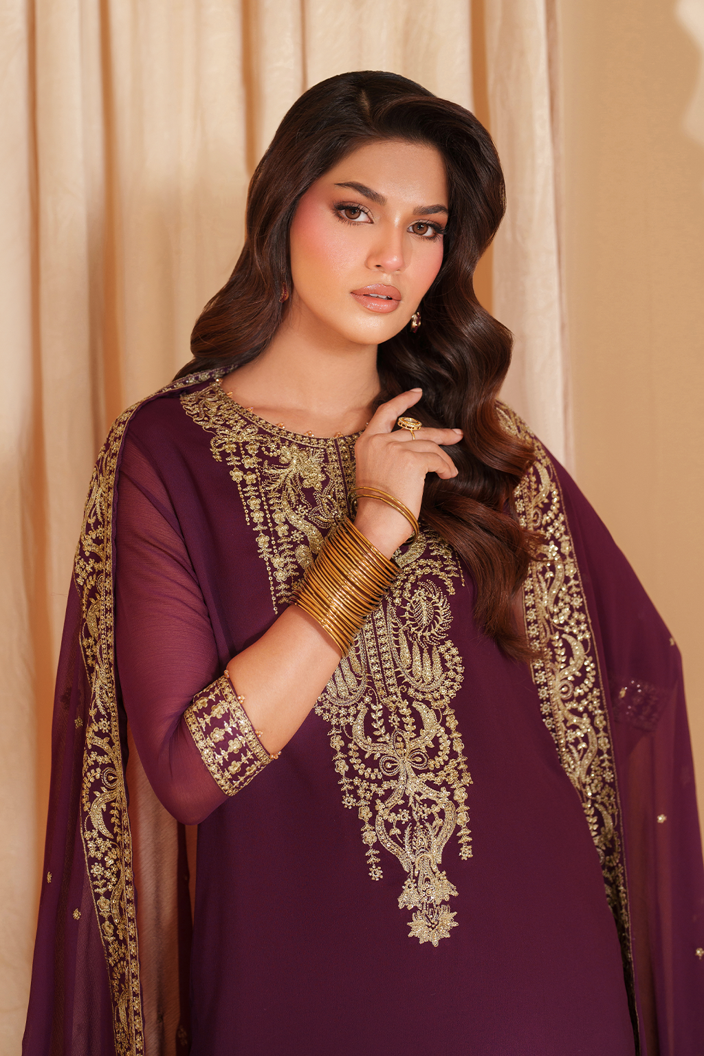 Iznik | Chinon Chiffon | CC-76 Embroidered Chiffon