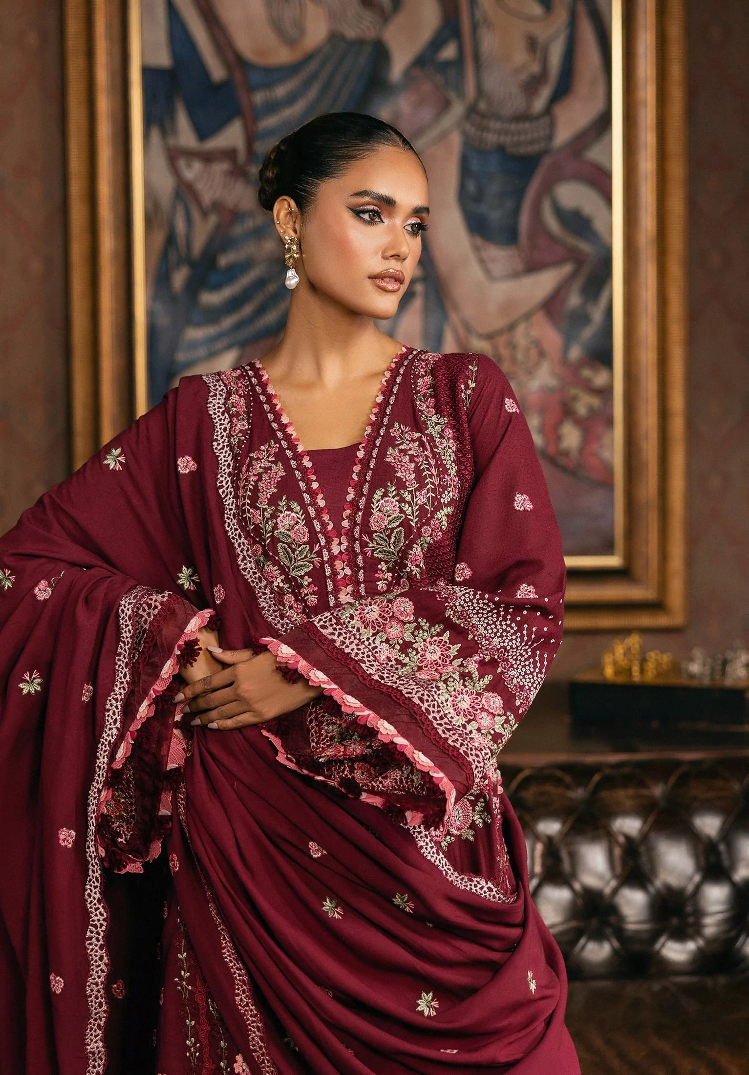 ELAF | EWK-4B CRIMSONELLE | Luxury Winter Collection'25
