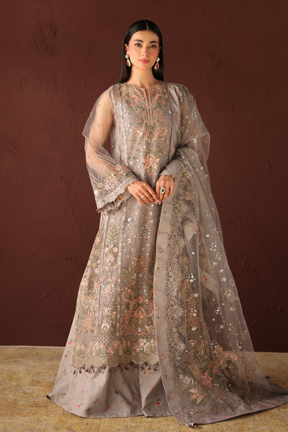 Baroque Formals | EMBROIDERED NET UF-4487
