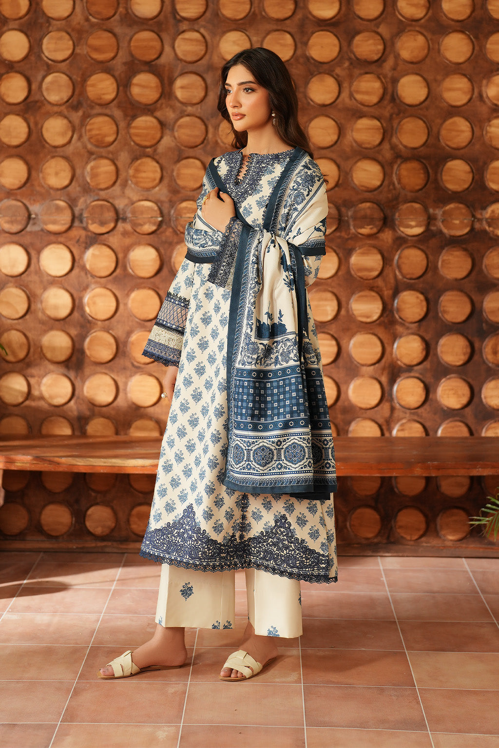 IPF-07 Embroidered Printed Linen