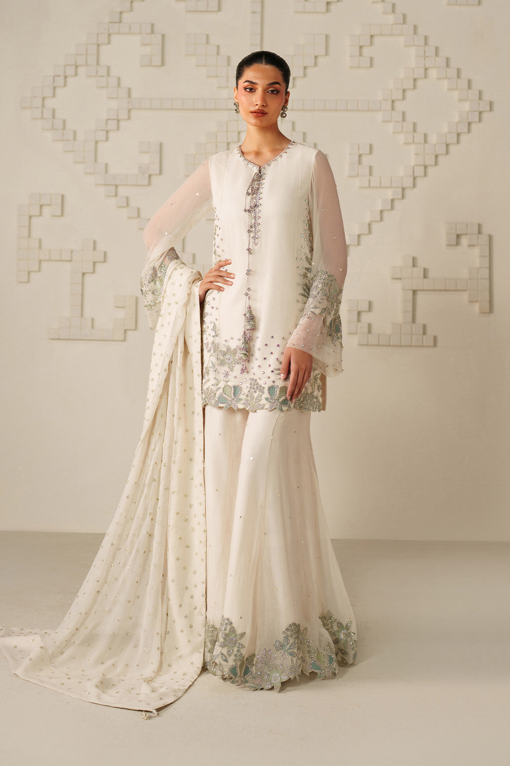 Iznik Festive Formals '26 | UE-620 Embroidered Chiffon