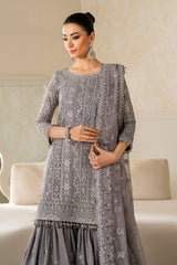 Baroque Formal | EMBROIDERED CHIFFON UF-4161