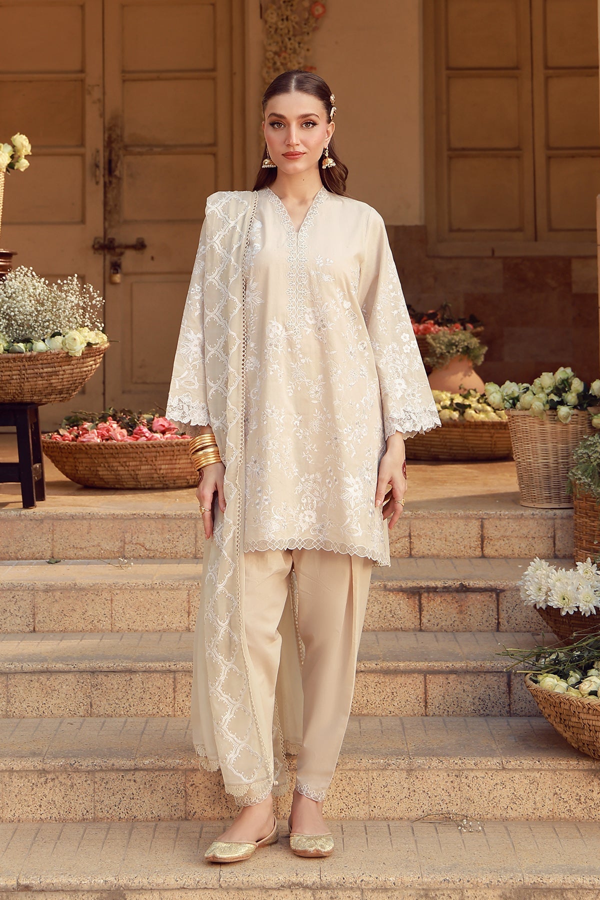 Sahar Festive Edit'26 - Unstitched | Ivory Mirage
