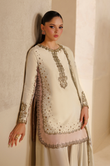 Iznik Formals | UE-735 Embroidered Ramen Silk