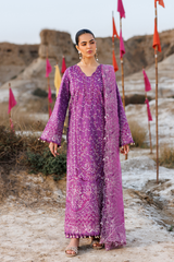 Emaan Adeel Sunlit Groove Luxury Lawn '26 | FLORAL FRENZY