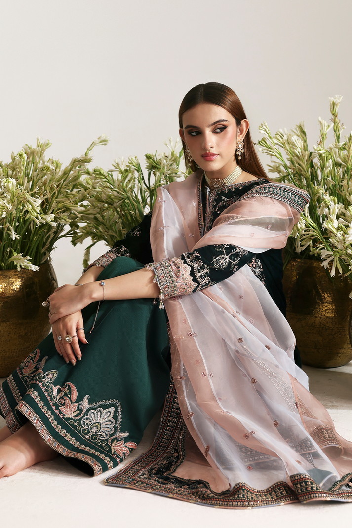 Highway Fashion Mehrunisa velvet dress Emaan Adeel Pakistan