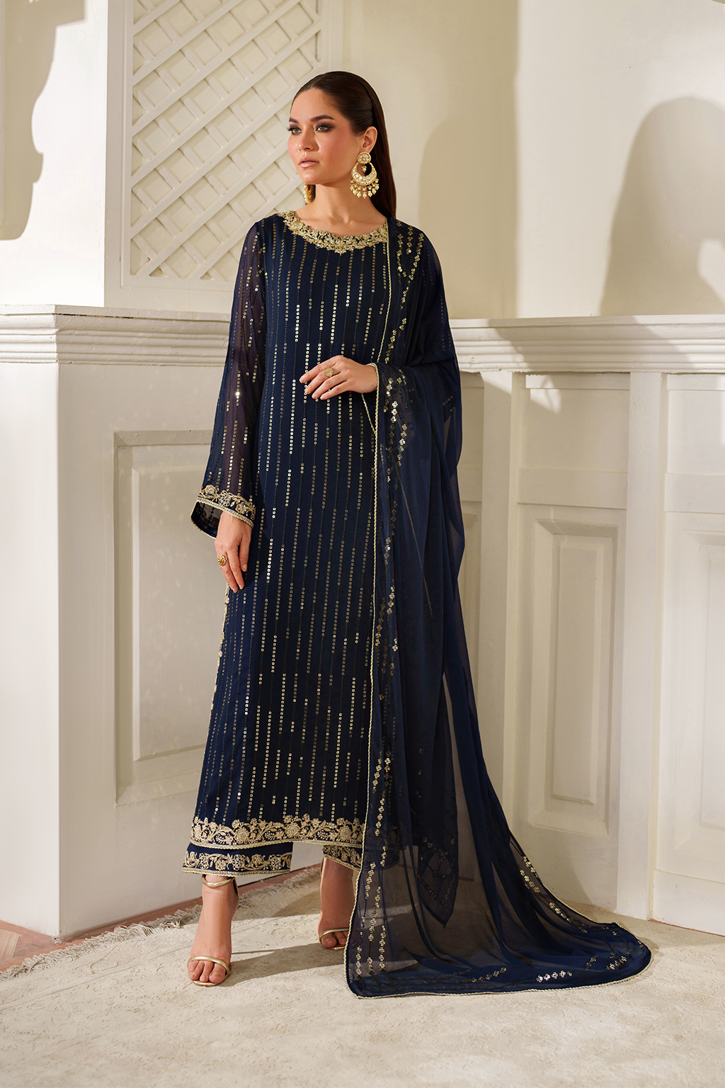 Iznik Chinon Chiffon | CC-89 Embroidered Chiffon