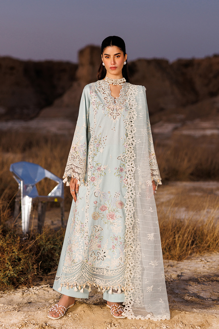 Emaan Adeel Sunlit Groove Luxury Lawn '26 | MORNING DEW