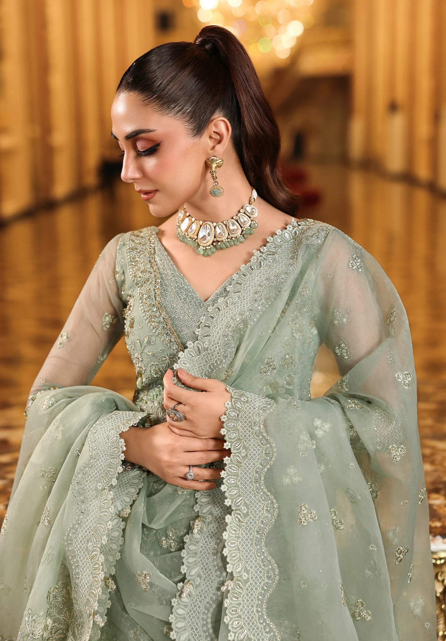 Elaf | ESH-03 LIME LIGHT | STARDOM FORMAL HANDWORK
