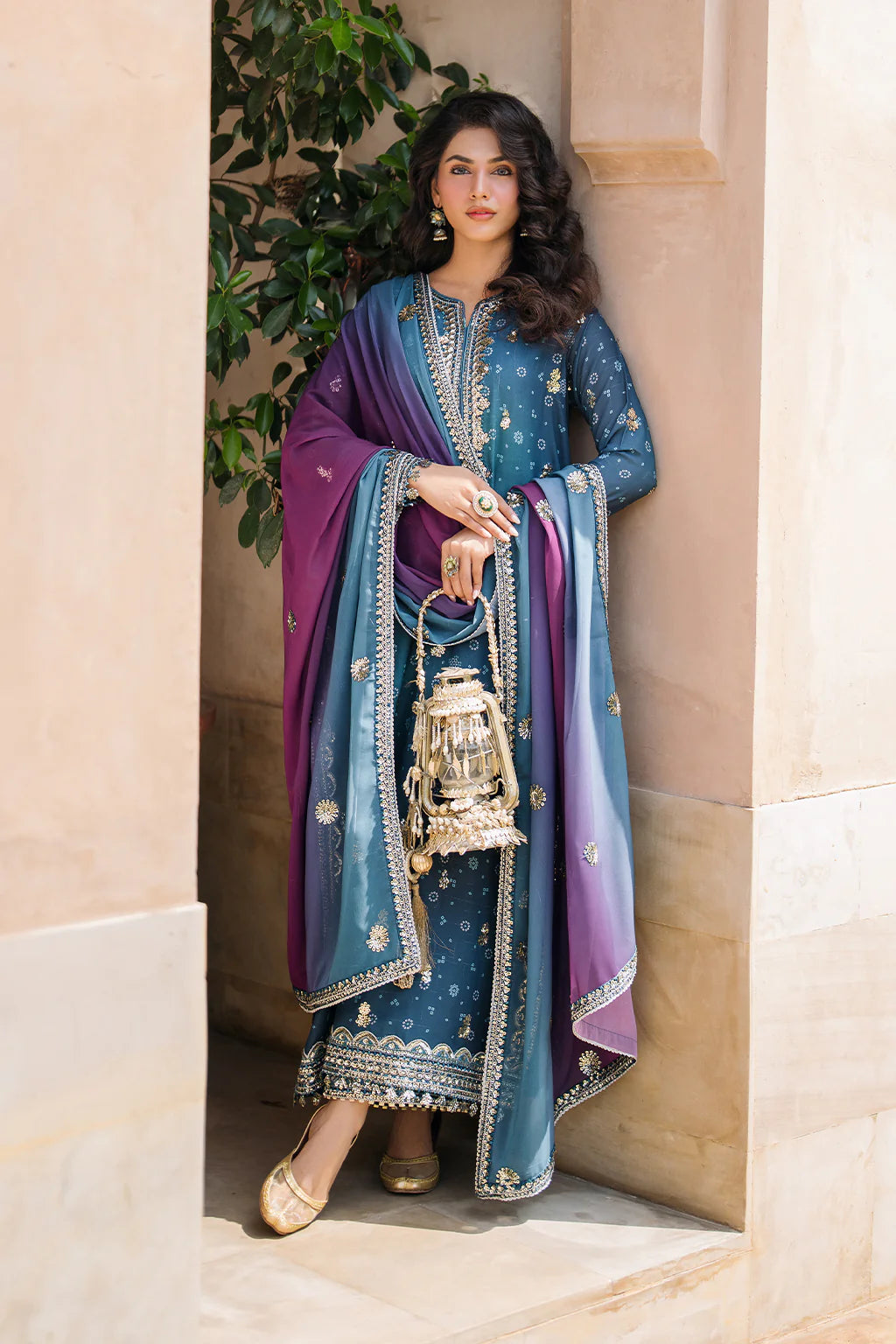 Bandhani Luxury Chiffon '25 | UE-335 | 3PC Embroidered Chiffon Suit