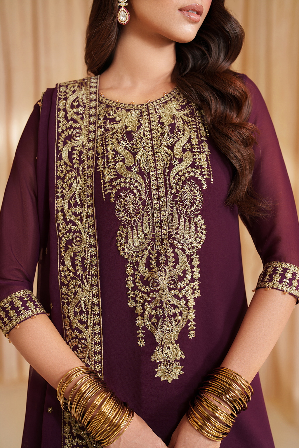 Iznik | Chinon Chiffon | CC-76 Embroidered Chiffon