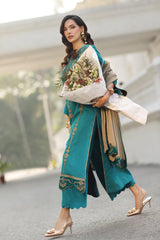 charizma | CSW5-04 | 3-PC Unstitched Peach Leather with Velvet