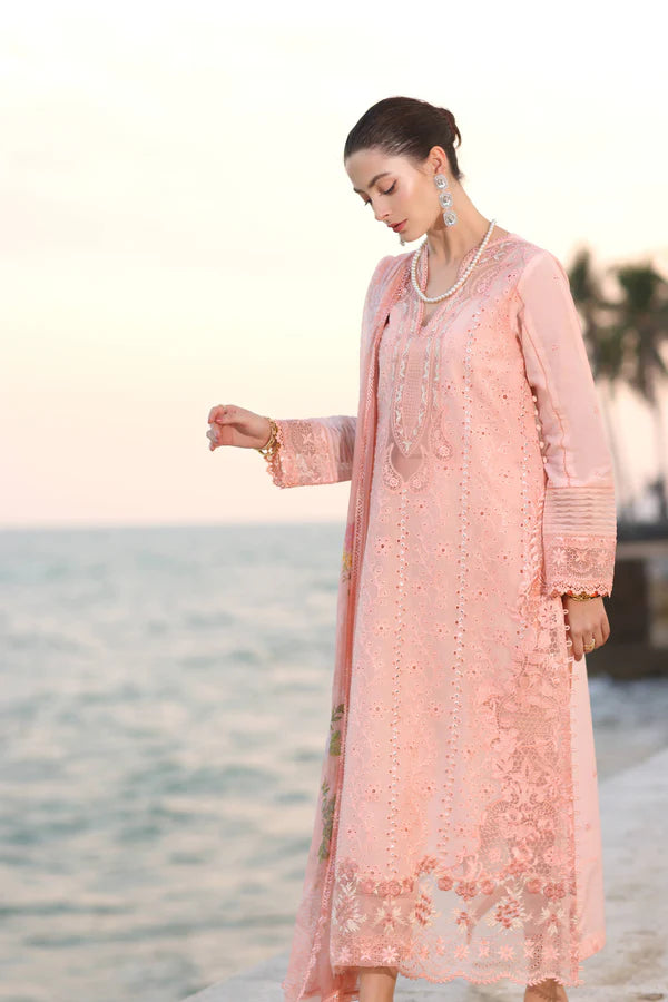 Noor Eid Luxury Laserkaari '25 | D3-B | 3PC Embroidered Lawn Suit
