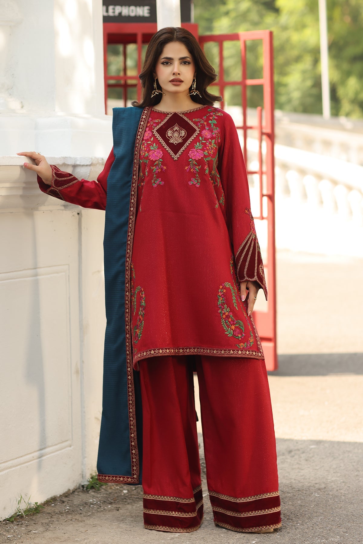 charizma  | CSW5-02 | 3-PC Unstitched Peach Leather with Velvet