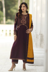 charizma | CSW5-09 | 3-PC Unstitched Peach Leather with Velvet