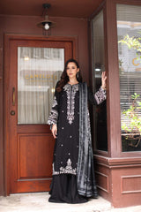 Noor Winter Embroidered Printkhaas '25 | D10- A