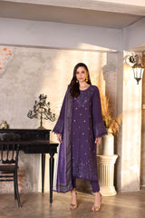 Noor Winter Embroidered Printkhaas '25 | D2 - A