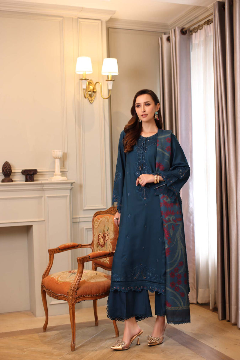 Noor Winter Embroidered Printkhaas '25 | D5 - B