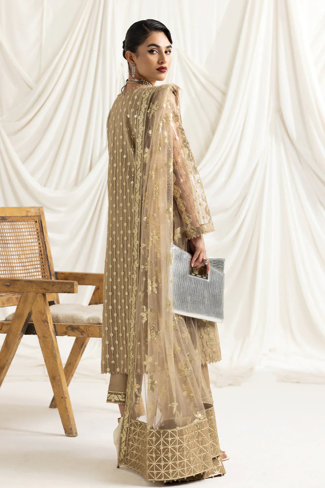 Dua Formals Vol-2 Collection '23 By Alizeh DUA-V02D01B- AIREEN(IVORY BEIGE)