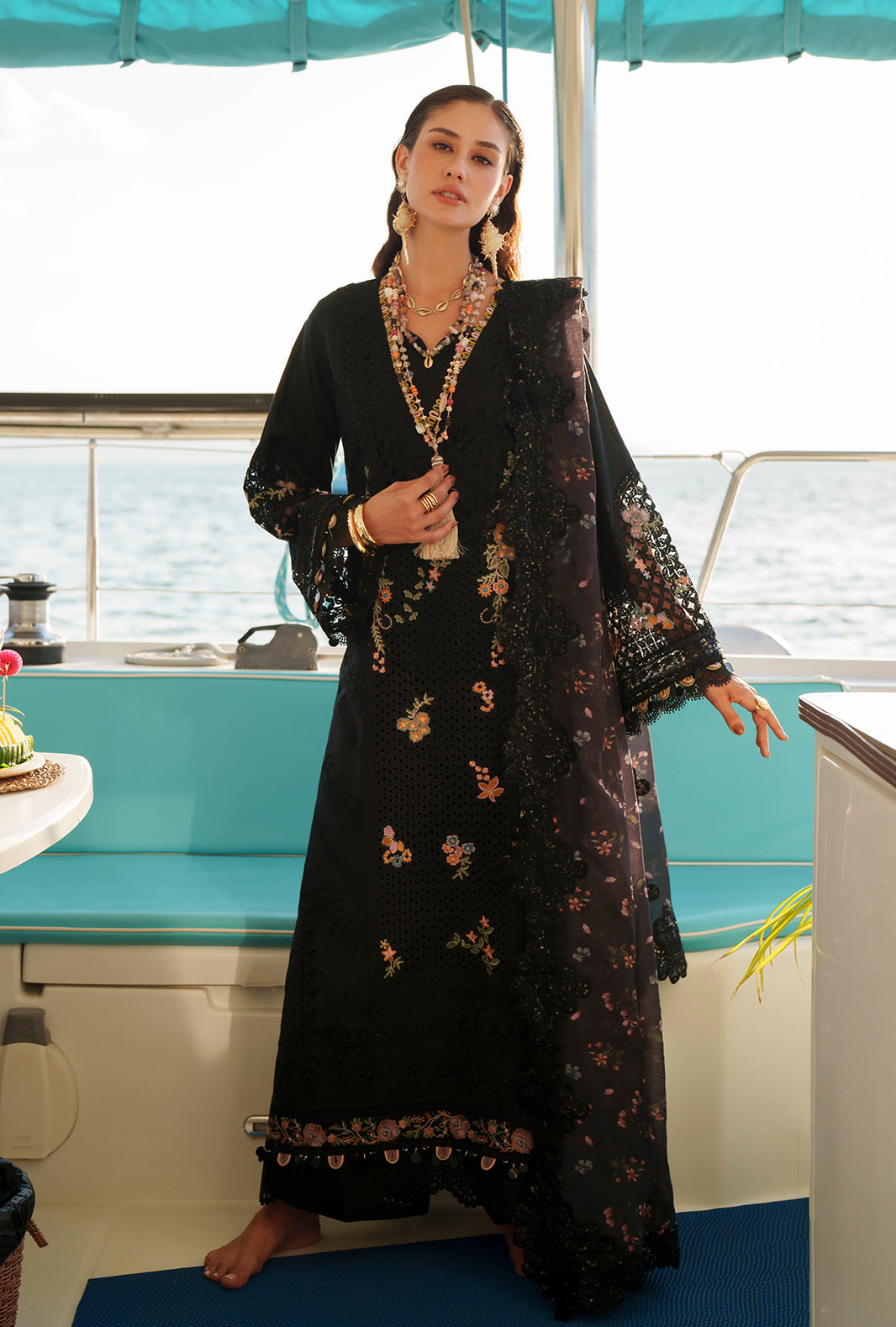 AJR Evara Luxury Lawn | Riela