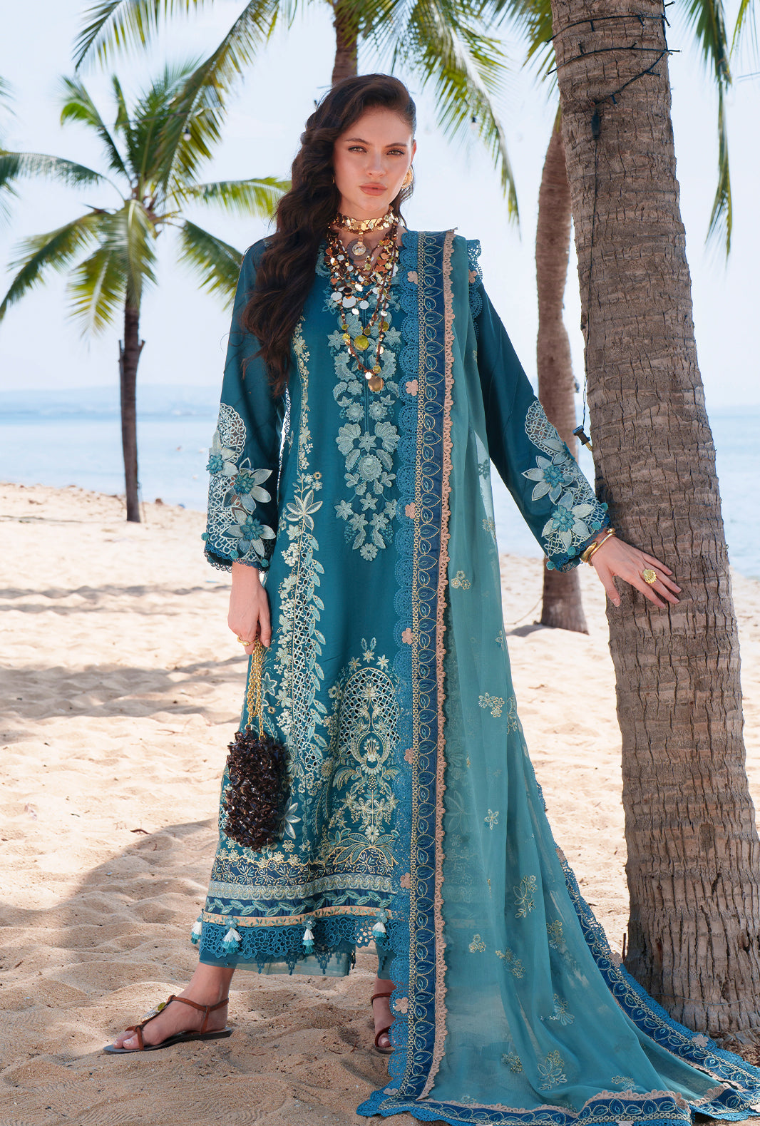 AJR Evara Luxury Lawn | Maela