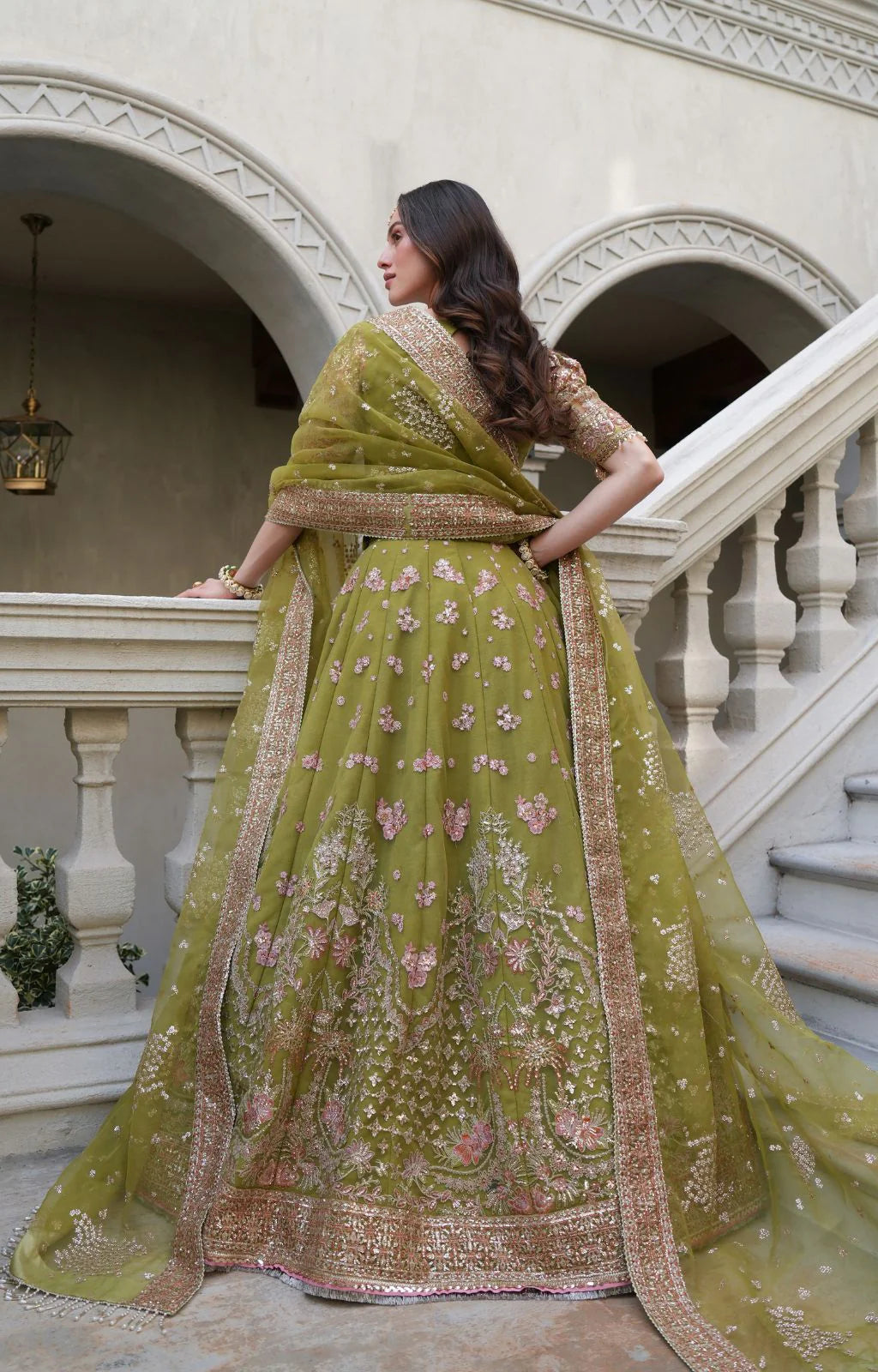 AZRINA by Inayat Premium festive formal wear in embroidered net and raw silk