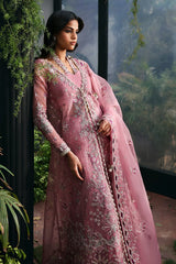 Afrozeh Seraira La Fuchsia’25 embroidered dupatta and pallu border
