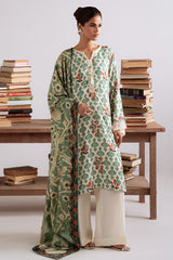 Tribal Haze — embrace winter with this stunning green marina printed suit by Cross Stitch. 🌿