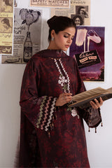 Khaddar & Linen'25 | Winter Collection |FLORAL MELODY-3PC KHADDAR PRINTED SUIT